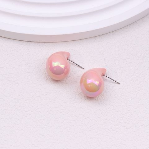1 Pair Simple Style Classic Style Water Droplets Patchwork Arylic Ear Studs