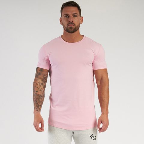 Men's Solid Color Simple Style Round Neck Short Sleeve Slim Men's T-shirt