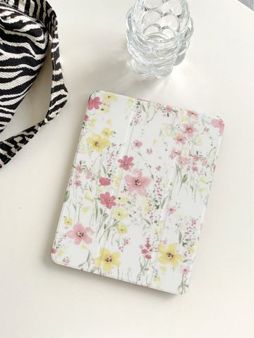 Plastic Cartoon Flower Pastoral Tablet PC Protective Sleeve Phone Accessories