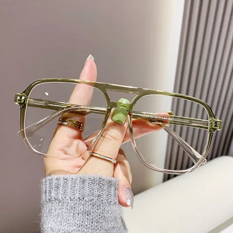 Basic Modern Style Classic Style Geometric Tac Square Full Frame Glasses