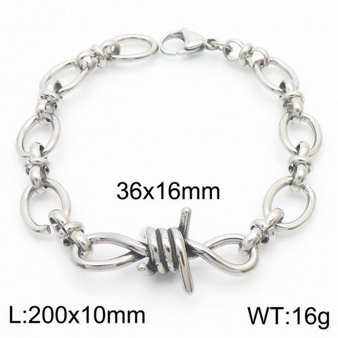 304 Stainless Steel Simple Style Knot Bracelets Necklace