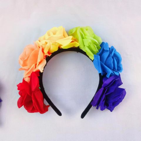 Simple Style Floral Plastic Cloth Casual Hair Band