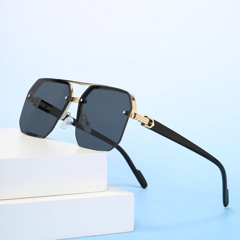 Basic Simple Style Classic Style Square Pc Square Half Frame Women's Sunglasses