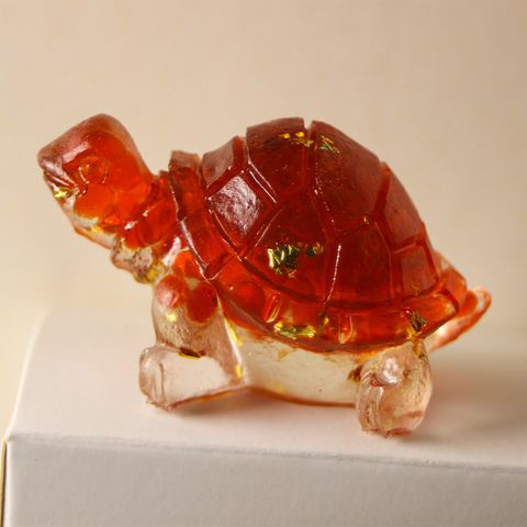 Cartoon Style Tortoise Synthetic Resin Ornaments Artificial Decorations