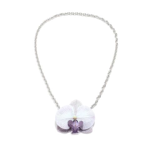 Sweet Flower Polyester Aluminium Alloy Women's Long Necklace Necklace