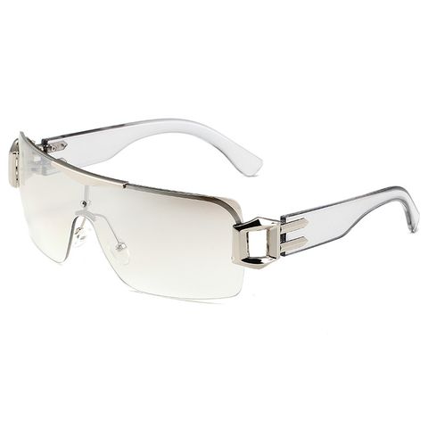 Casual Simple Style Solid Color Pc Special-Shaped Mirror Frameless Glasses