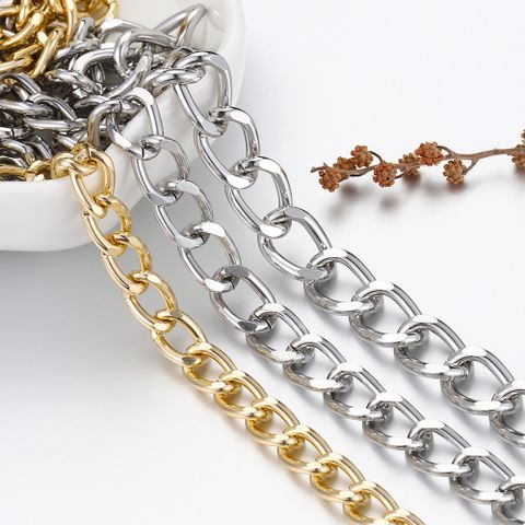 1 Piece 6mm 7mm  8mm Aluminum Solid Color Polished Chain