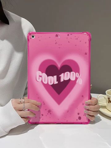 El Plastico Doble Corazon Elegante Funda Protectora Para Tableta PC Accesorios Para Teléfono