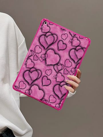Plastic Double Heart Cute Tablet PC Protective Sleeve Phone Accessories