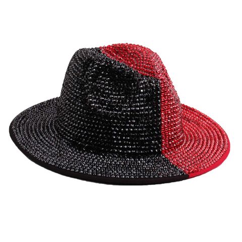 Women's Elegant Simple Style Solid Color Wide Eaves Fedora Hat