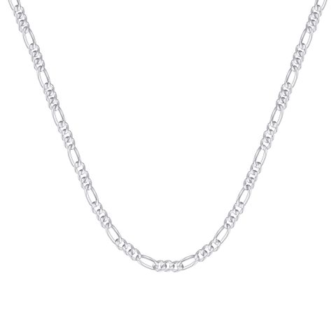 Sterling Silver Basic Classic Style Solid Color Necklace