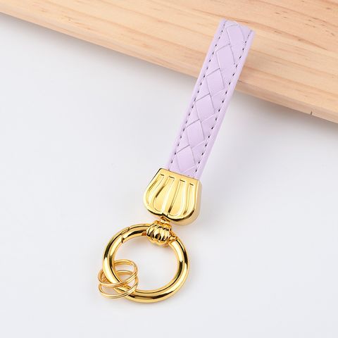 Simple Style Crown Solid Color Alloy Unisex Bag Pendant Keychain