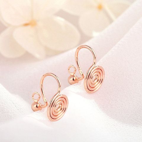 1 Pair Simple Style Geometric Plating Copper 14K Gold Plated Ear Cuffs