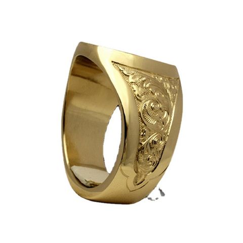Simple Style Lion Copper Plating 18K Gold Plated Men's Rings