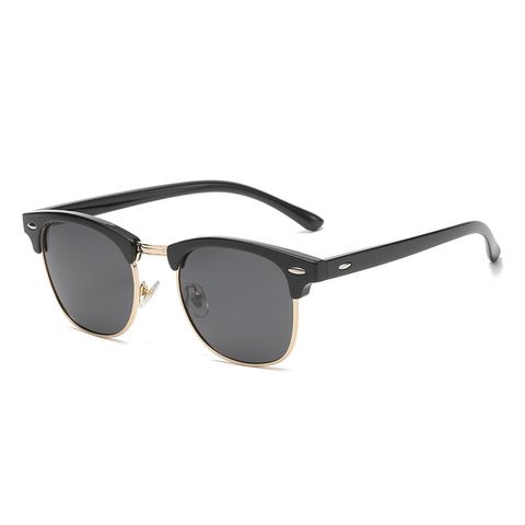 Casual Retro Square Ac Square Full Frame Men's Sunglasses