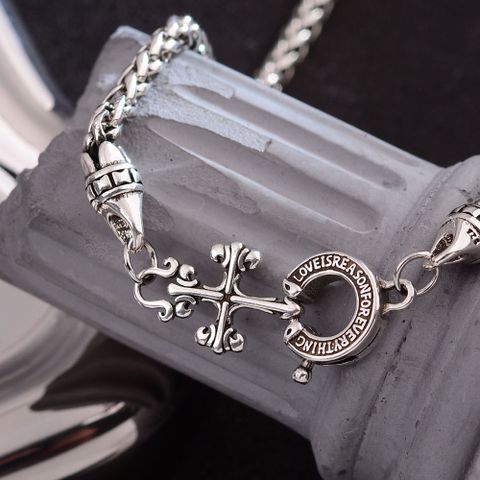 Wholesale Gothic Cool Style Cross Copper Pendant Necklace
