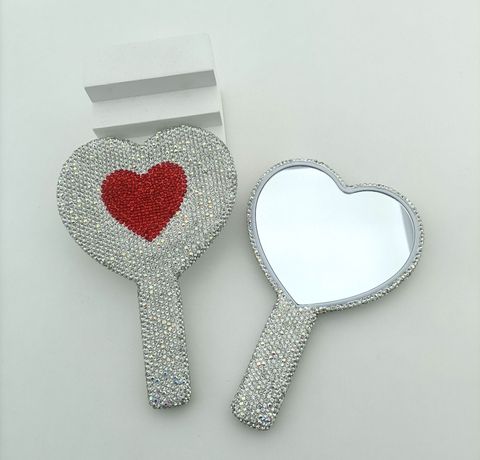 Simple Style Heart Shape Abs Mirror 1 Piece