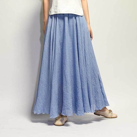 Women's A-Line Skirt Vintage Style Solid Color Maxi Long Dress Holiday Daily