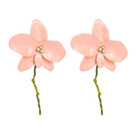 1 Pair Simple Style Flower Enamel Alloy Ear Studs