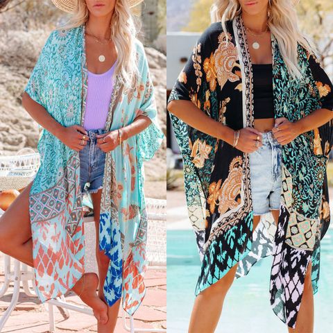 Women's Geometric Vacation Cover Ups