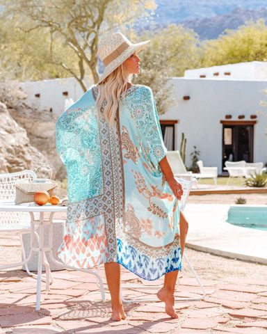 Women's Geometric Vacation Cover Ups