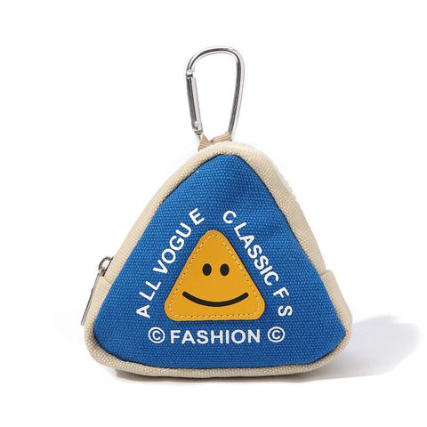 Unisex Letter Smiley Face Polyester Zipper Coin Purses