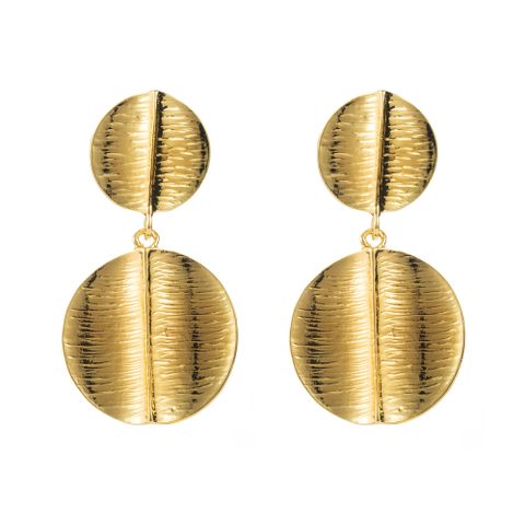 1 Pair Casual Vacation Classic Style Round Water Droplets Plating Alloy Gold Plated Silver Plated Drop Earrings Ear Studs