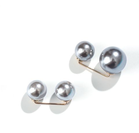 Elegant Geometric Artificial Pearl Mixed Materials Round Women's Brooches