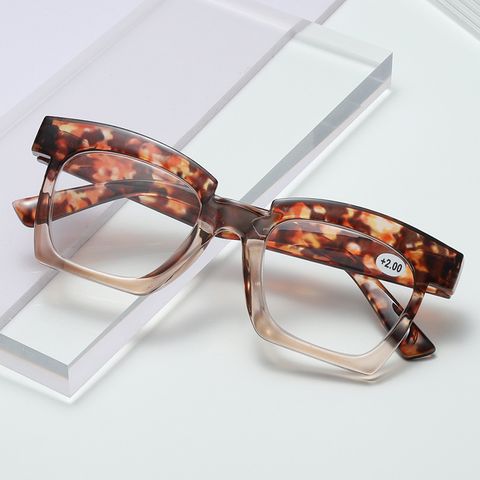 Elegant Business Basic Solid Color Ac Presbyopic Glasses Full Frame Glasses