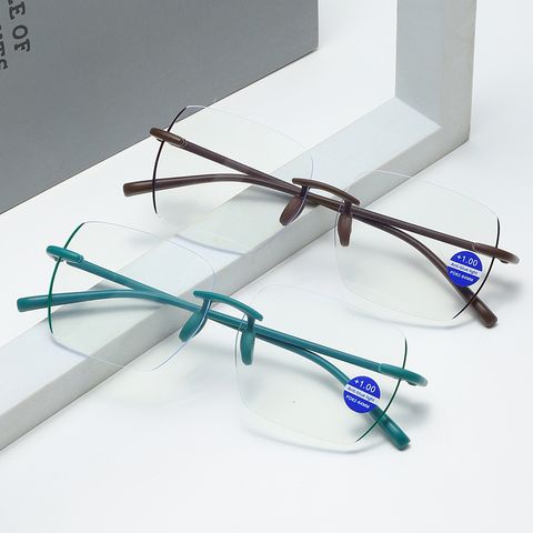 Cute Sweet Simple Style Geometric Pc Presbyopic Glasses Frameless Glasses