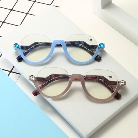 Elegant Simple Style Geometric Ac Presbyopic Glasses Half Frame Glasses