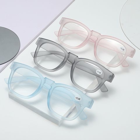 Elegant Business Basic Solid Color Ac Presbyopic Glasses Full Frame Glasses