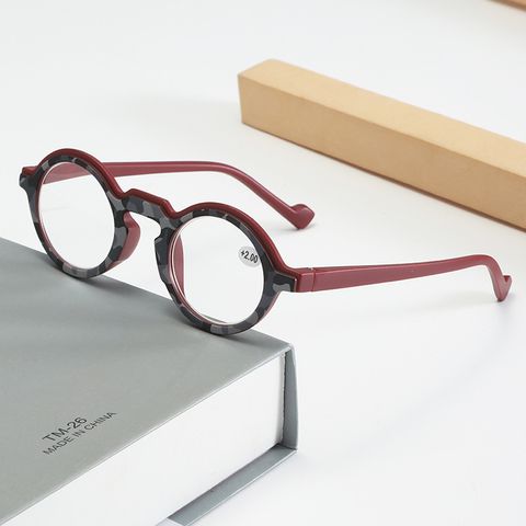 Elegant Business Basic Geometric Ac Round Frame Full Frame Glasses