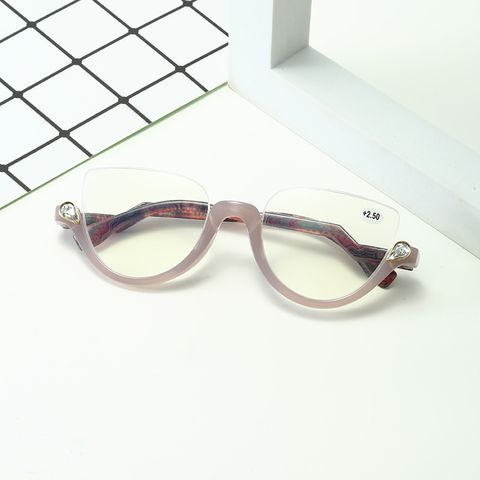 Simple Style Geometric Ac Presbyopic Glasses Half Frame Glasses