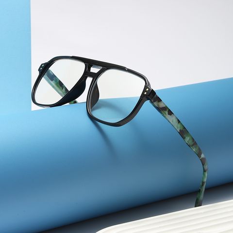 Basic Simple Style Geometric Ac Presbyopic Glasses Full Frame Glasses