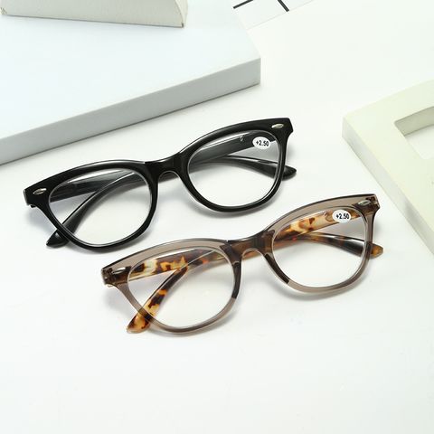 Elegant Business Simple Style Geometric Ac Presbyopic Glasses Full Frame Glasses