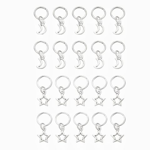 Women's Simple Style Star Moon Alloy Plating Hair Buckle