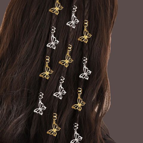 Women's Simple Style Butterfly Alloy Plating Hair Buckle