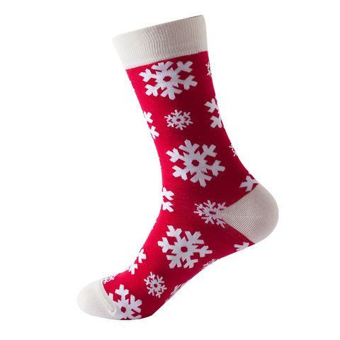 Unisex Fashion Christmas Tree Cotton Jacquard Ankle Socks