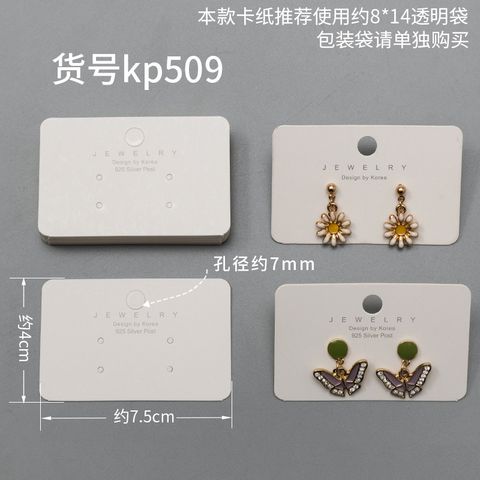 100 Simple Solid Color Earrings Printing Packaging Cards
