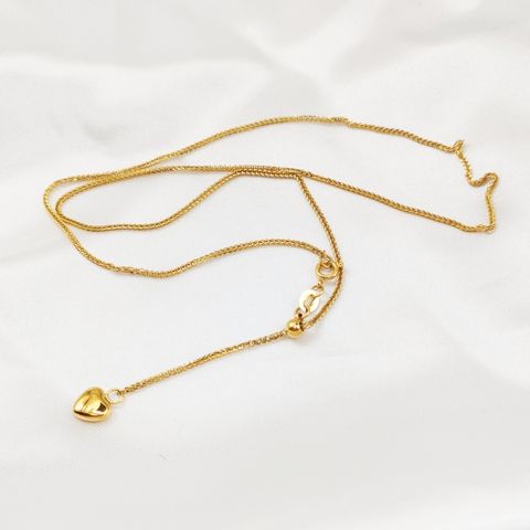 Estilo Simple Estilo Clásico Forma De Corazón Acero Titanio Labor De Retazos Mujeres Collar Colgante