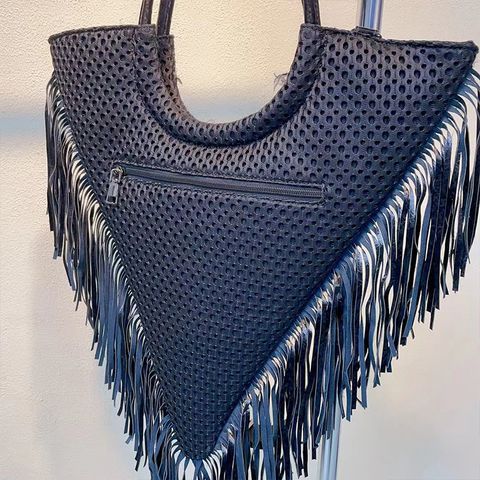 Women's Medium Net Solid Color Streetwear Zipper Handbag