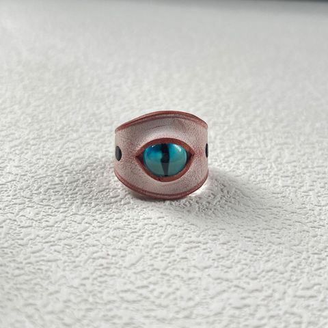 Retro Simple Style Eye Pu Leather Wholesale Rings