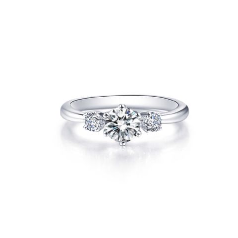 14K Elegant Bridal Romantic IGI Certificate Inlay Geometric Lab-grown Diamonds Rings