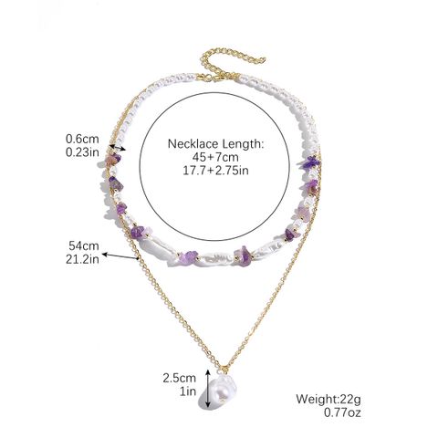 Wholesale Jewelry Fairy Style Elegant Lady Geometric CCB Imitation Pearl Turquoise Pendant Necklace