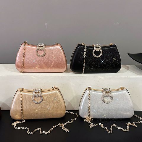Women's Small Special Material Solid Color Elegant Vintage Style Pillow Shape Lock Clasp Evening Bag