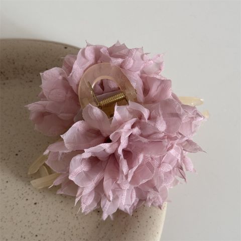 Women's Simple Style Flower Cloth Hair Claws