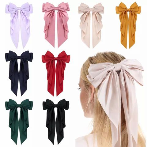 Women's Cute Sweet Korean Style Bow Knot Cloth Hair Clip