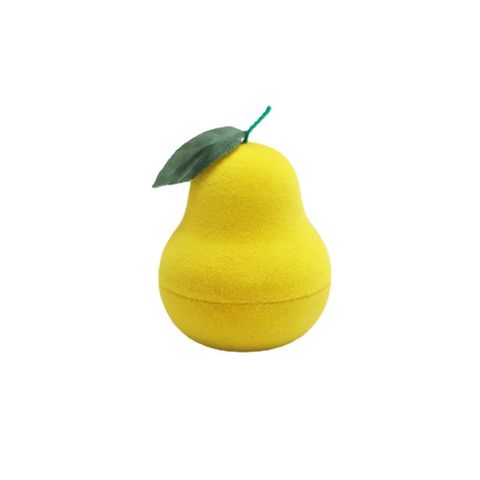 Casual Cute Pear Plastic Flocking Jewelry Boxes