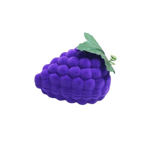 Casual Cute Grape Plastic Flocking Jewelry Boxes
